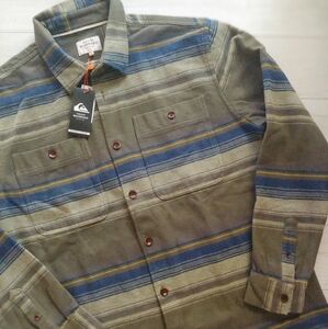 QUIKSILVER NEW Waterman Lowest Tide Flannel Shirt